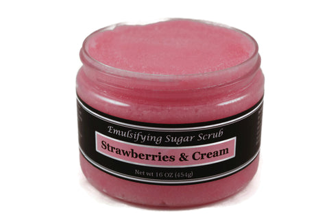 Strawberries & Cream Emulsifying Sugar Scrub
